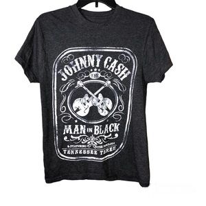 Cash‎ Johnny Cash Man in Black Tennessee Three Shirt Grey Small